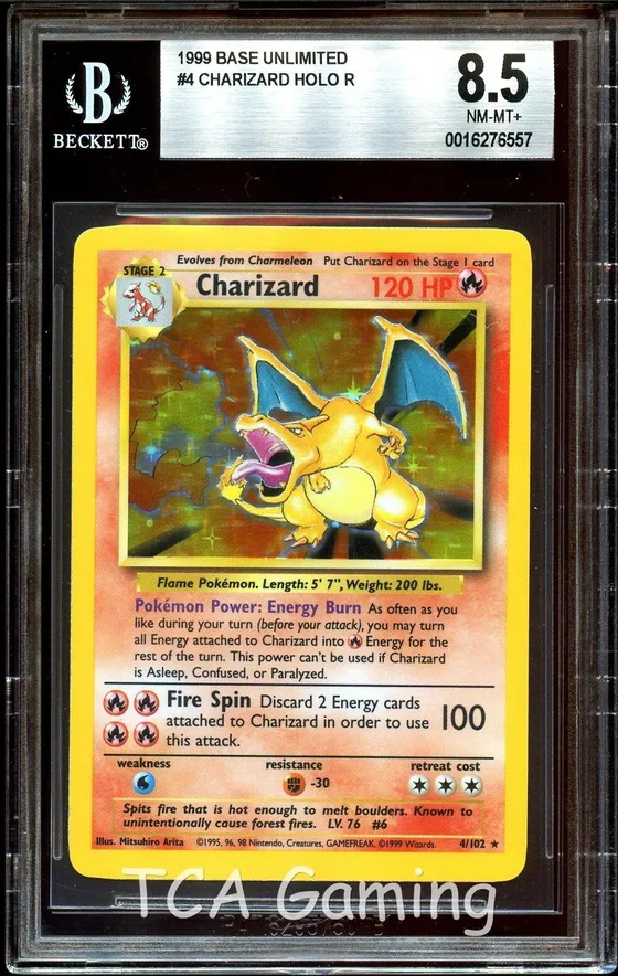 1999 Pokemon Game #4 Charizard Holo