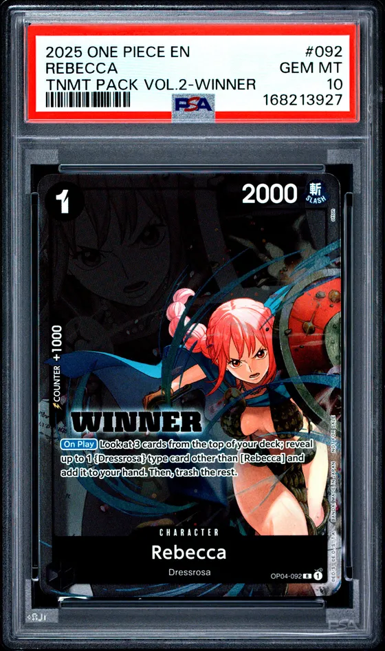 2025 One Piece Tournament Pack Vol.2 #092 Rebecca Winner