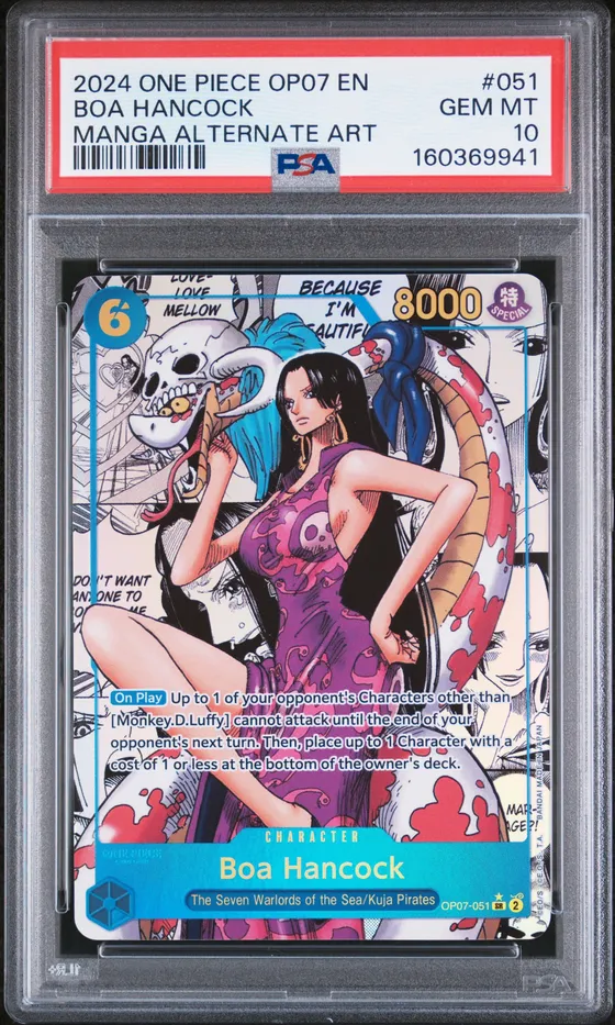 2024 One Piece Op07-500 Years in the Future #051 Boa Hancock Manga Alternate Art