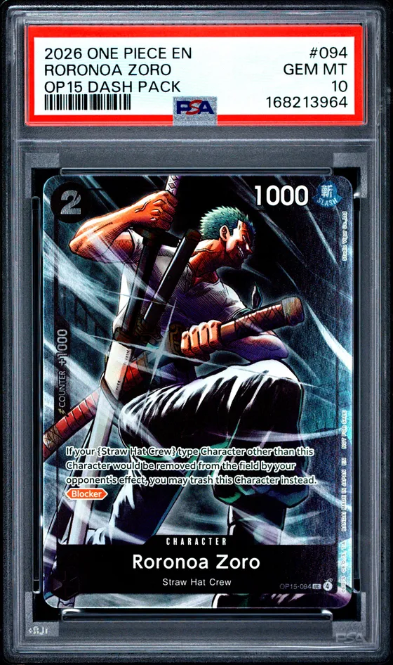 2026 One Piece Adventure on Kami's Island Dash Pack #094 Roronoa Zoro
