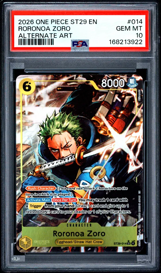2026 One Piece Starter Deck St29-Egghead #014 Roronoa Zoro Alternate Art