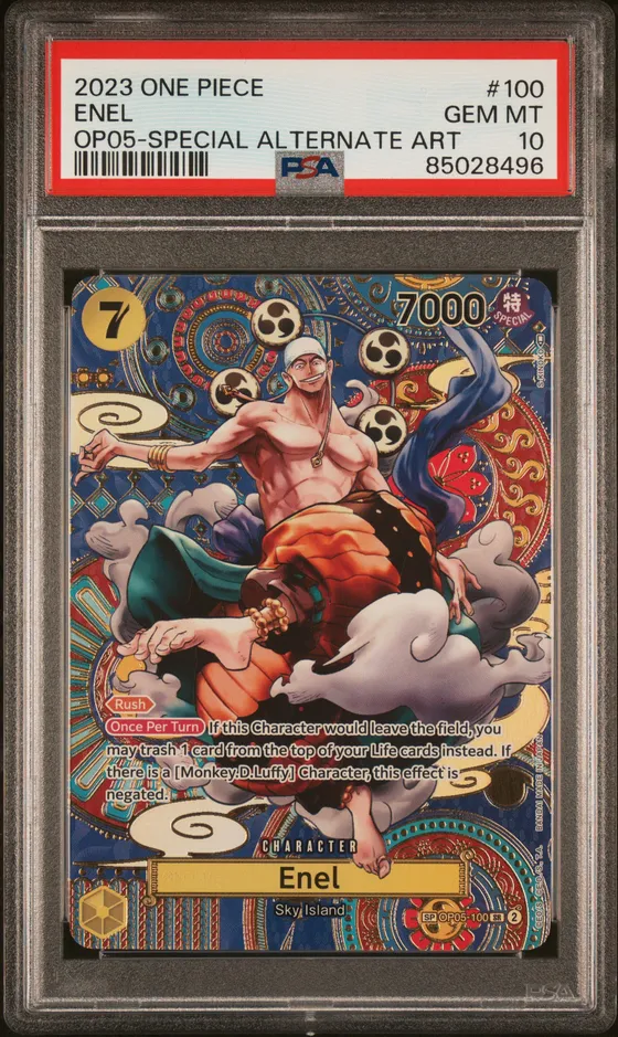2023 One Piece Op05-Awakening of the New Era #100 Enel Special Alternate Art