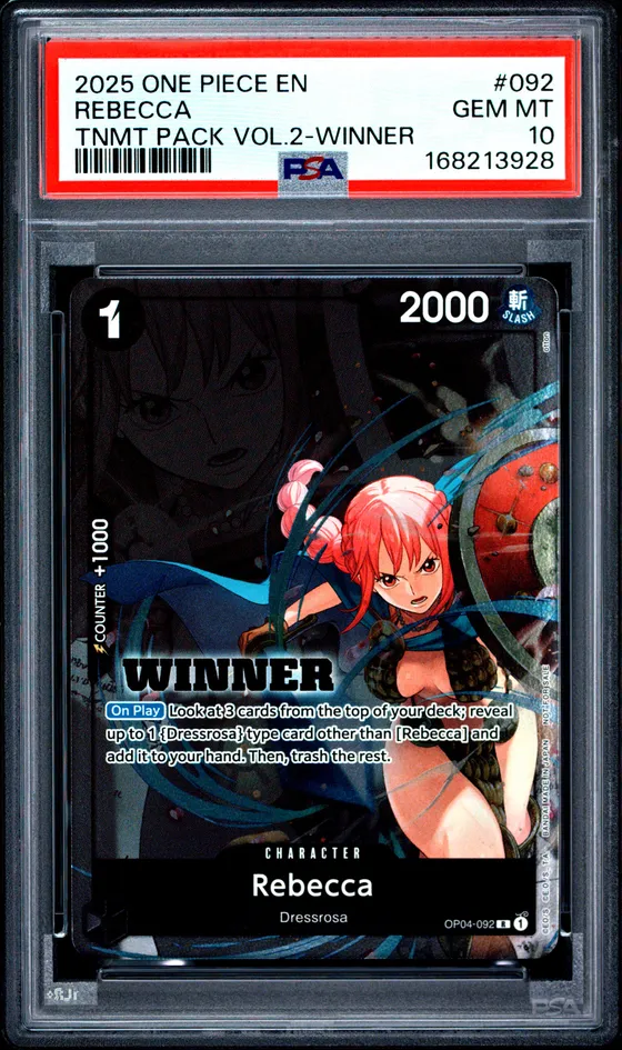 2025 One Piece Tournament Pack Vol.2 #092 Rebecca Winner